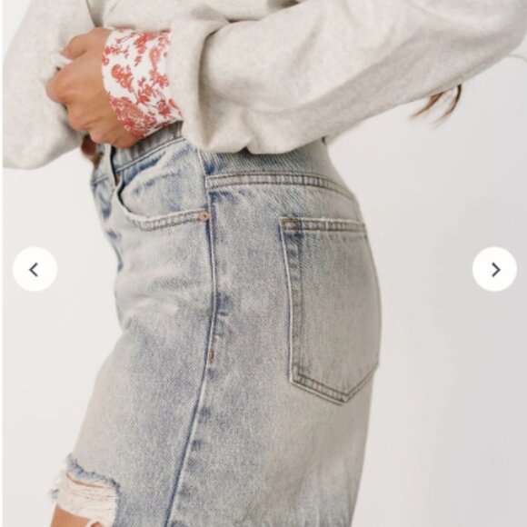 Ampersand & AVE - 410 Denim Shorts - Light Wash - 16w - NWT - Picture 2 of 3